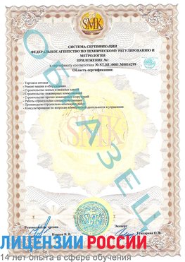 Образец сертификата соответствия (приложение) Невинномысск Сертификат ISO 14001